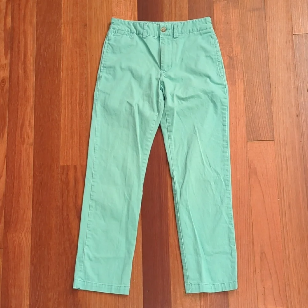 Polo Ralph Lauren Bedford Chino Boys Size 8 Mint Aqua Seafoam Preppy Casual